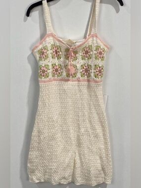 NWT Saltwater Luxe Boho Crochet Dress  Size S
